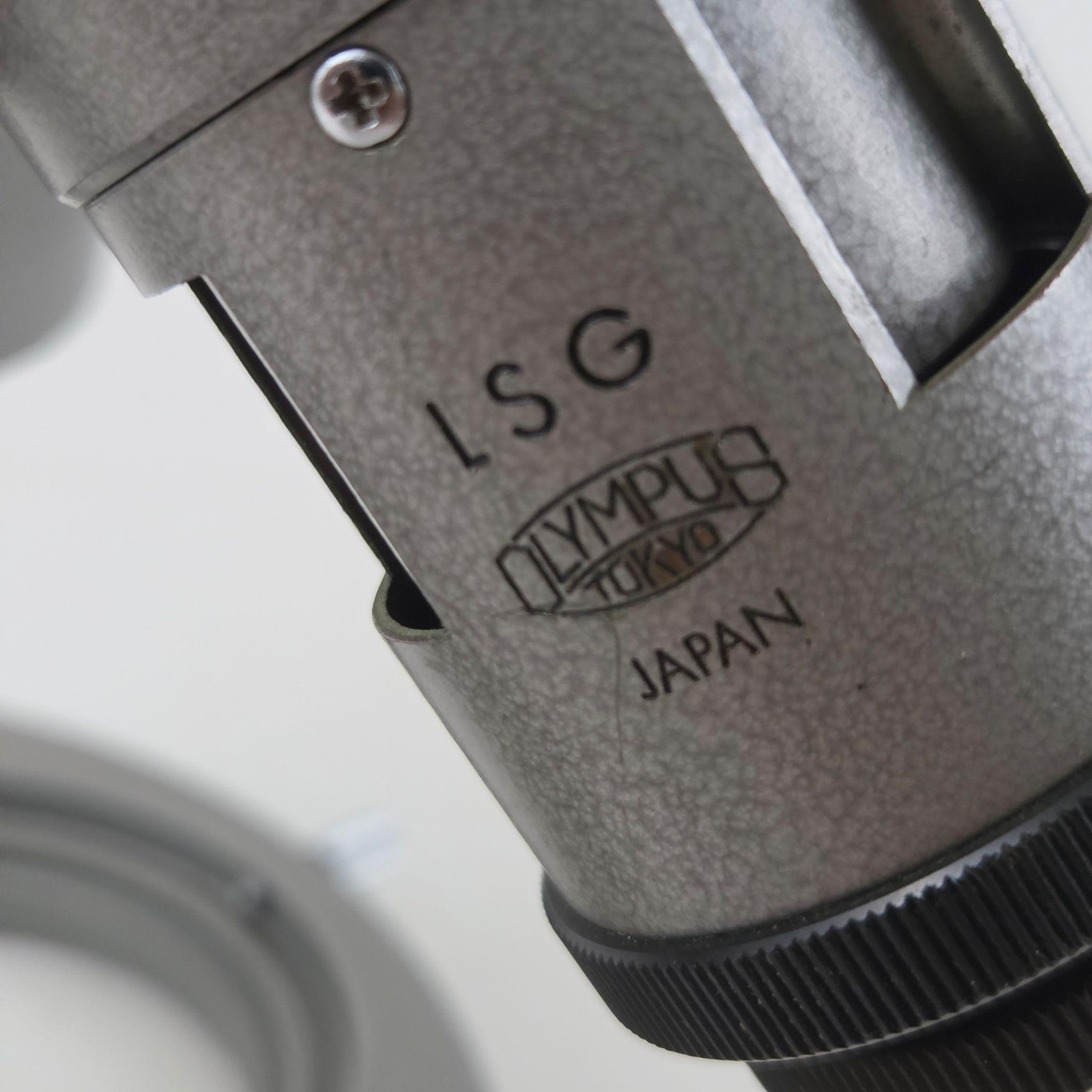 Vintage Olympus Binocular Stereo Microscope G10X LSG Tokyo Japan Gray Used