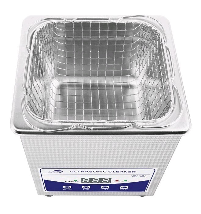 Multifunctional 2L Benchtop Ultrasonic Cleaner w/ Digital Timer, Heater & Degas