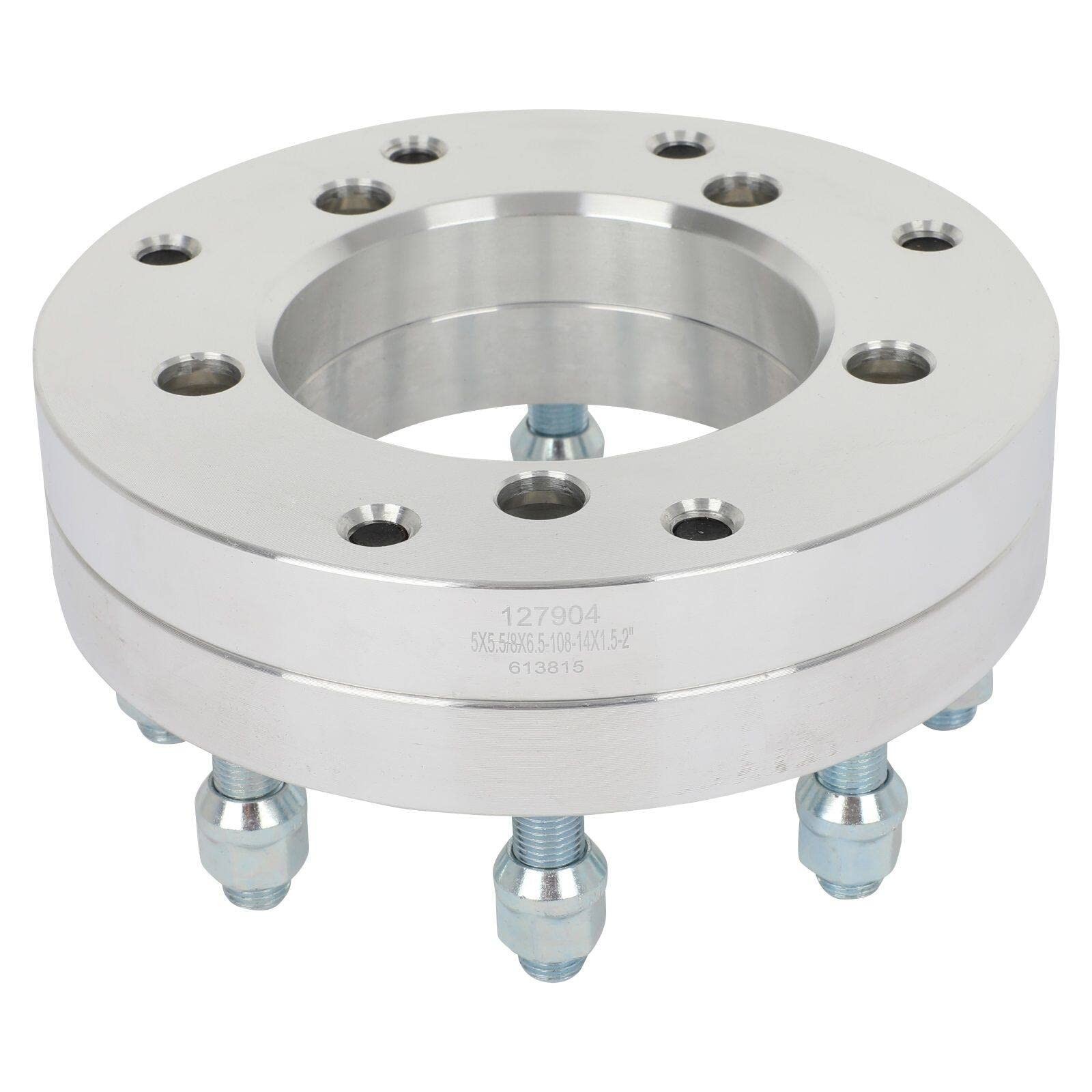 5×5.5 to 8×6.5 Wheel Spacers 2″ Lug Centric 14×1.5 108mm Ram 1500 2012-2018 4pc