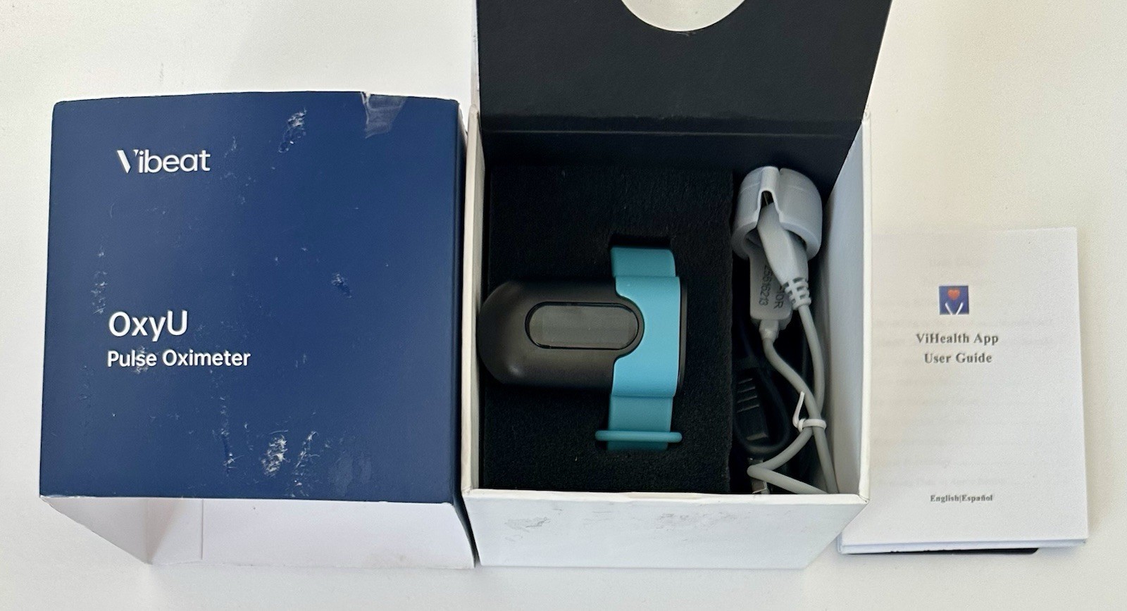 Vibeat Wrist Blood Oxygen Monitor OxyU Continuous O2 & Heart Rate Tracking
