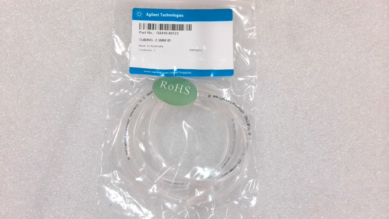 AGILENT G8410-80123 TUBING, 2.5mm ID FOR AGILENT SPS 4 AUTOSAMPLER