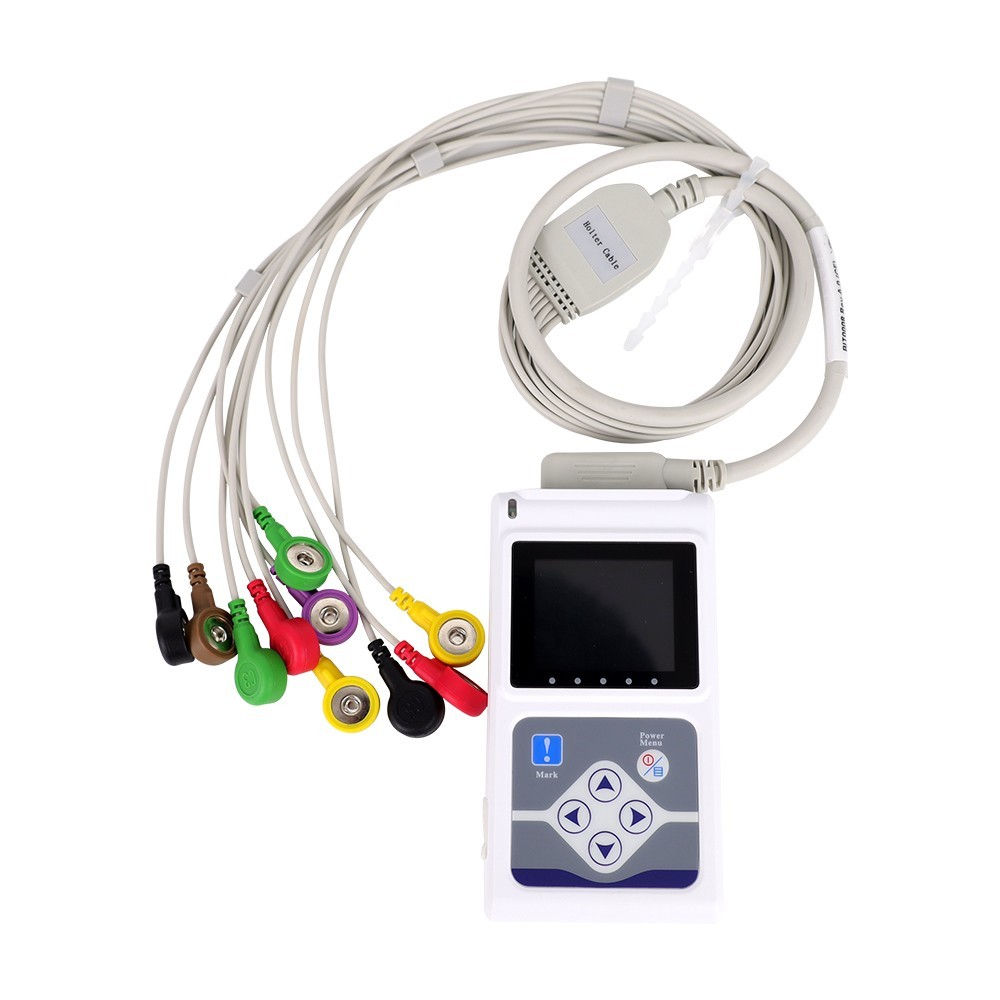 Professional TLC5000 12-Channel Holter ECG Machine -24-Hour Portable EKG Monitor