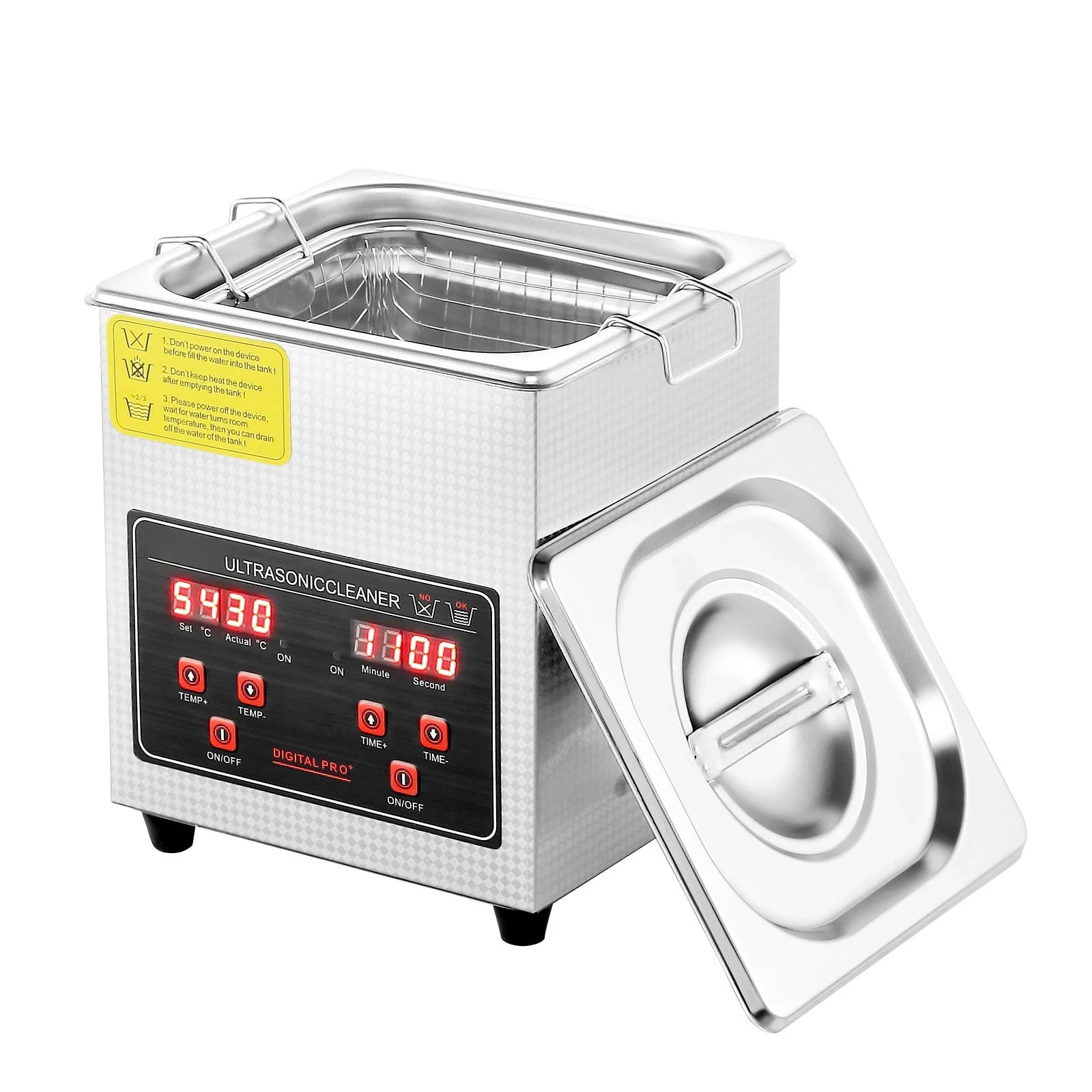 2L Ultrasonic Cleaner with Timer Heating Machine Digital Sonic Cleaner