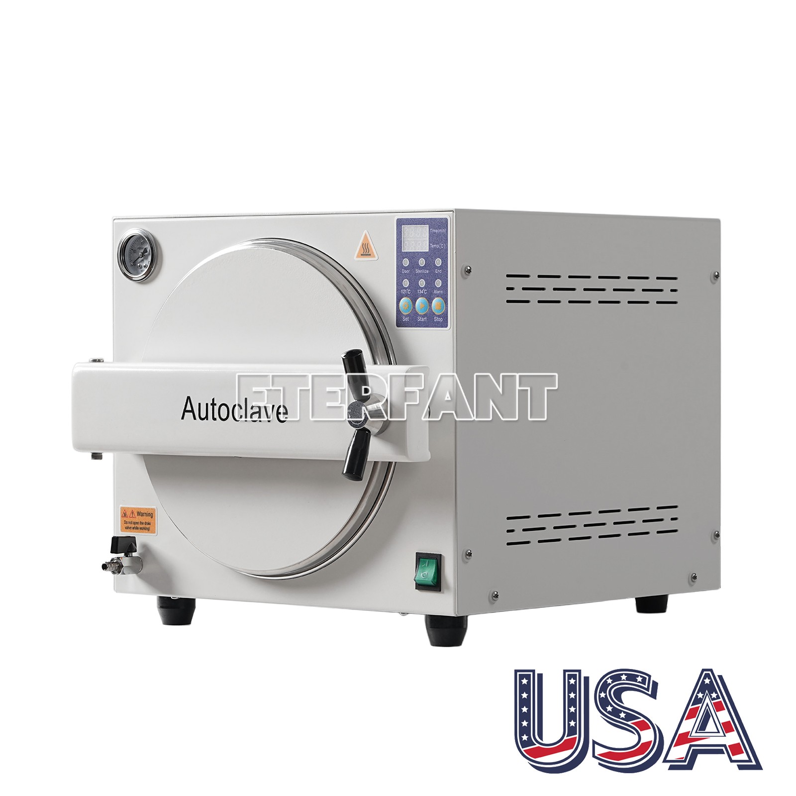 ETERFANT 18L ClassN Dental Medical Autoclave High Temperature Steam Sterilizer