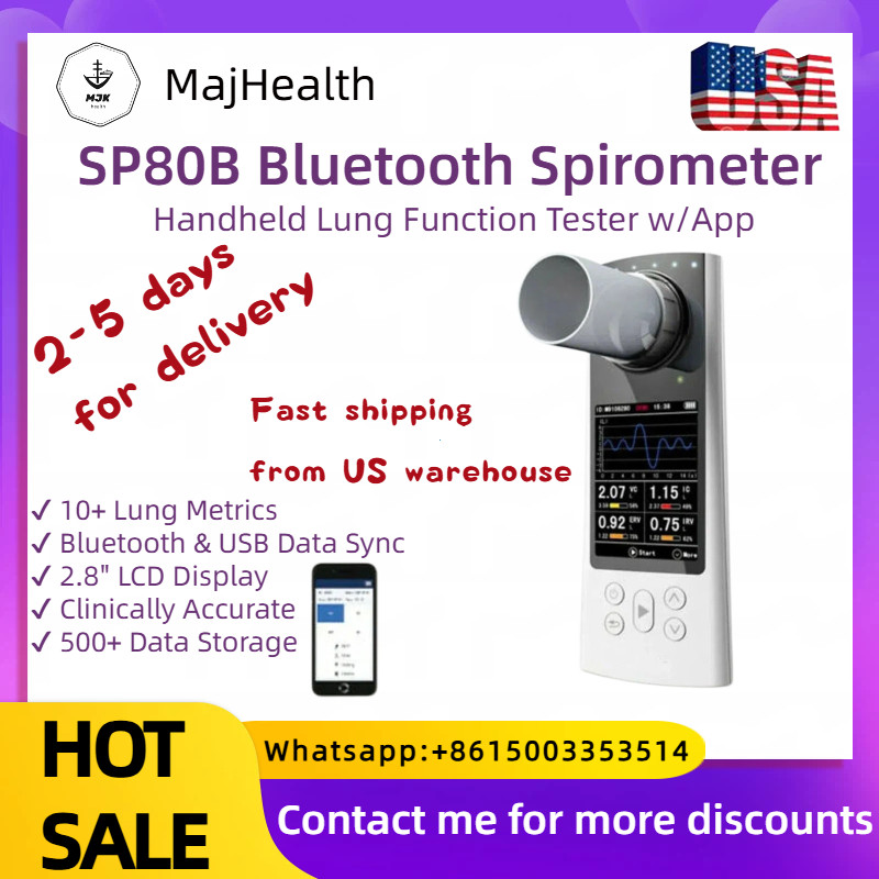 Bluetooth Spirometer – Lung Function Tester w/App Give away with 1 mouth piece
