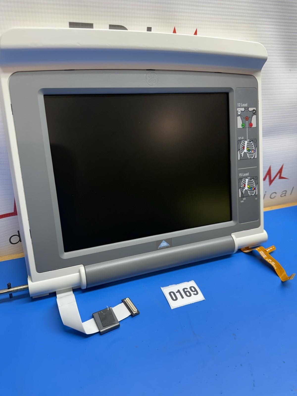 GE Healthcare Mac 5000 5500 LCD Display Assembly – 2019106-007 Tested