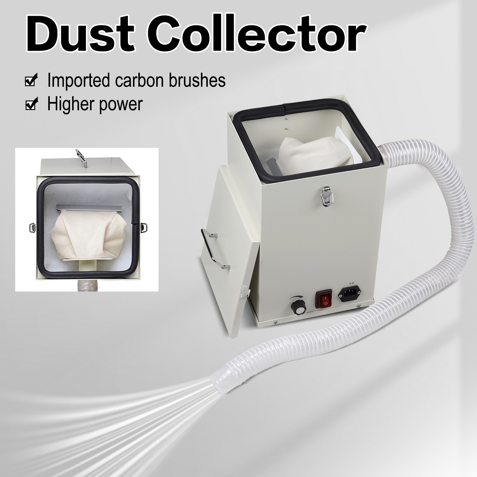1000W Dental Single-Row Dust Collector Polishing Lathe 2800RPM Motor Cleaner CE