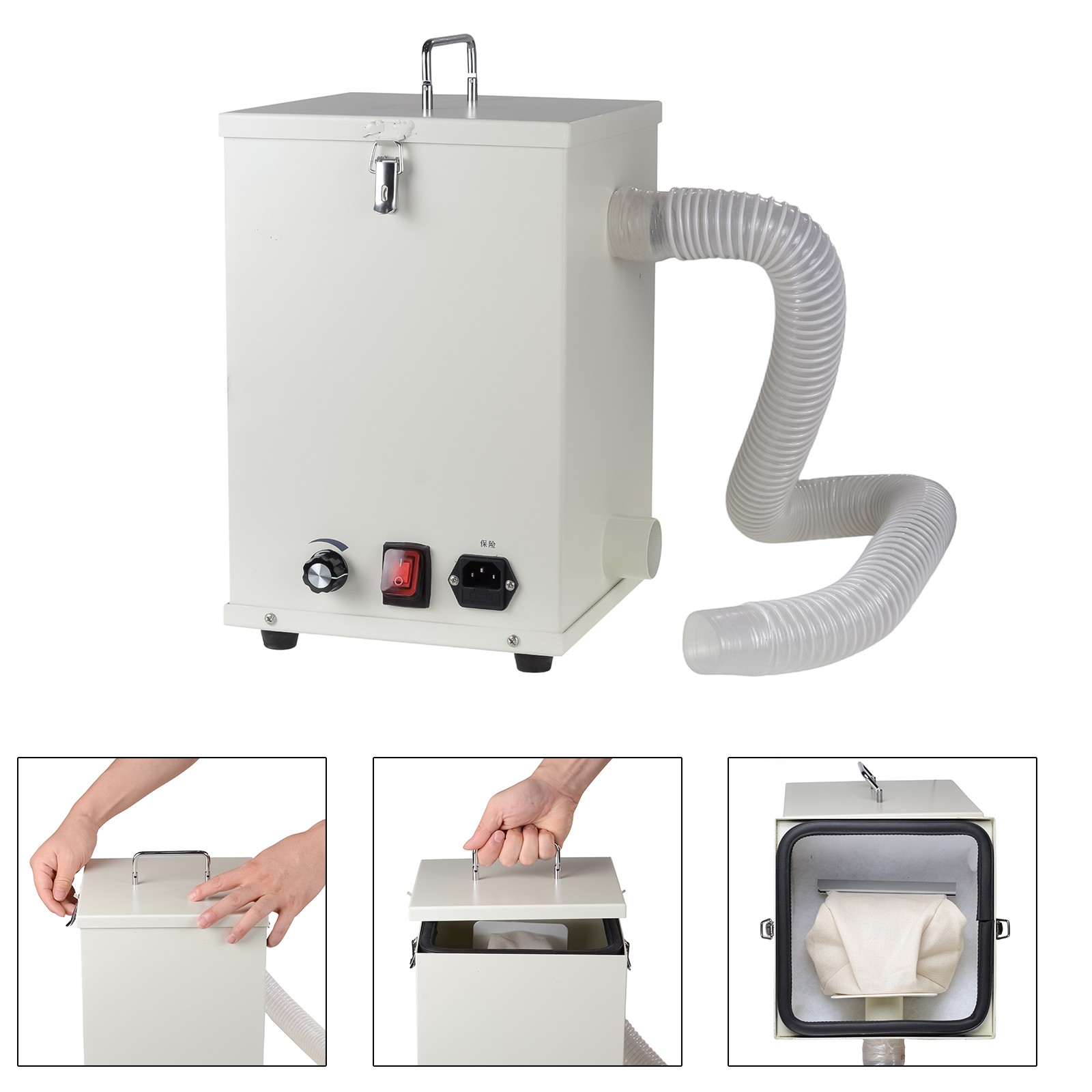 1000W Dental Single-Row Dust Collector Polishing Lathe 2800RPM Motor Cleaner CE