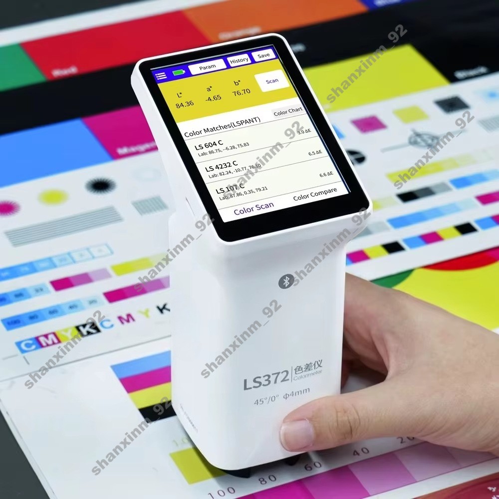 LS372 4mm Aperture Touch Screen Colorimeter APP Control CIE LAB Colorimeter