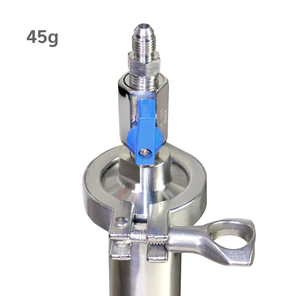 45g 12″ SS304 Vacuum Chamber/Tube Plant Essential Oil Extractor with Tripod US