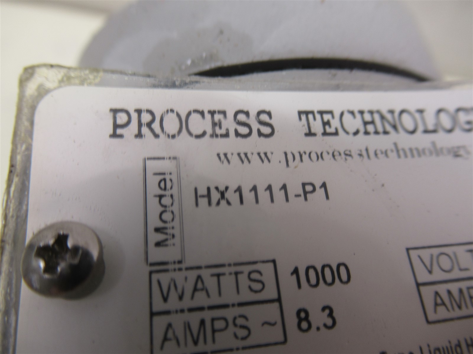 Process Technology HX1111-P1 Immersion Heater 1000W 120V PTFE Spiral Chemical