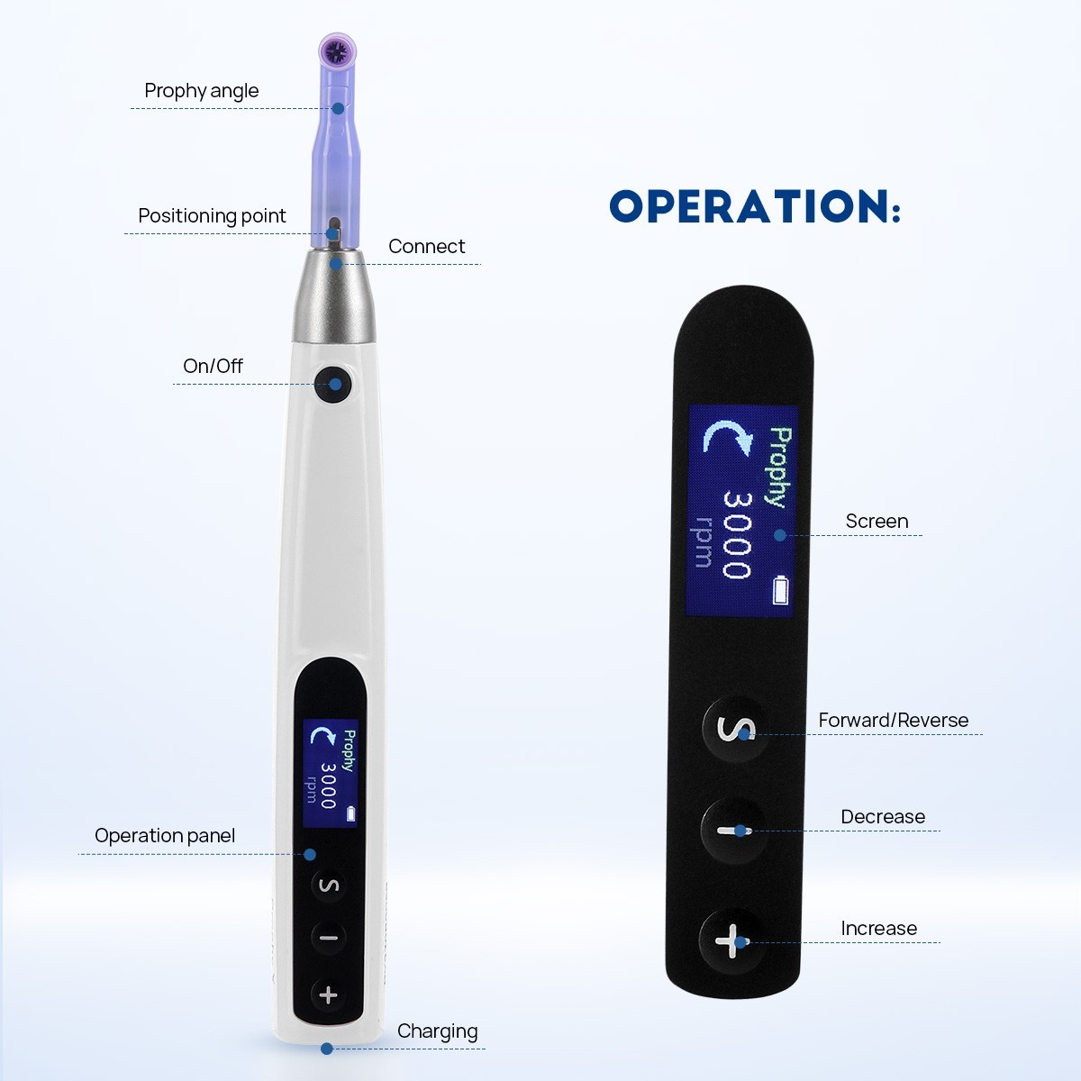Dental Vacuum Forming Machine Molding Former / Electric Hygiene Prophy Handpiece