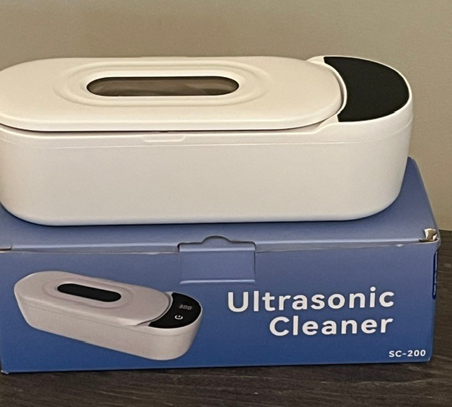 Hanvix SC-200 Ultrasonic Cleaner 400ml UV Sterilization SUS304 Tank White New