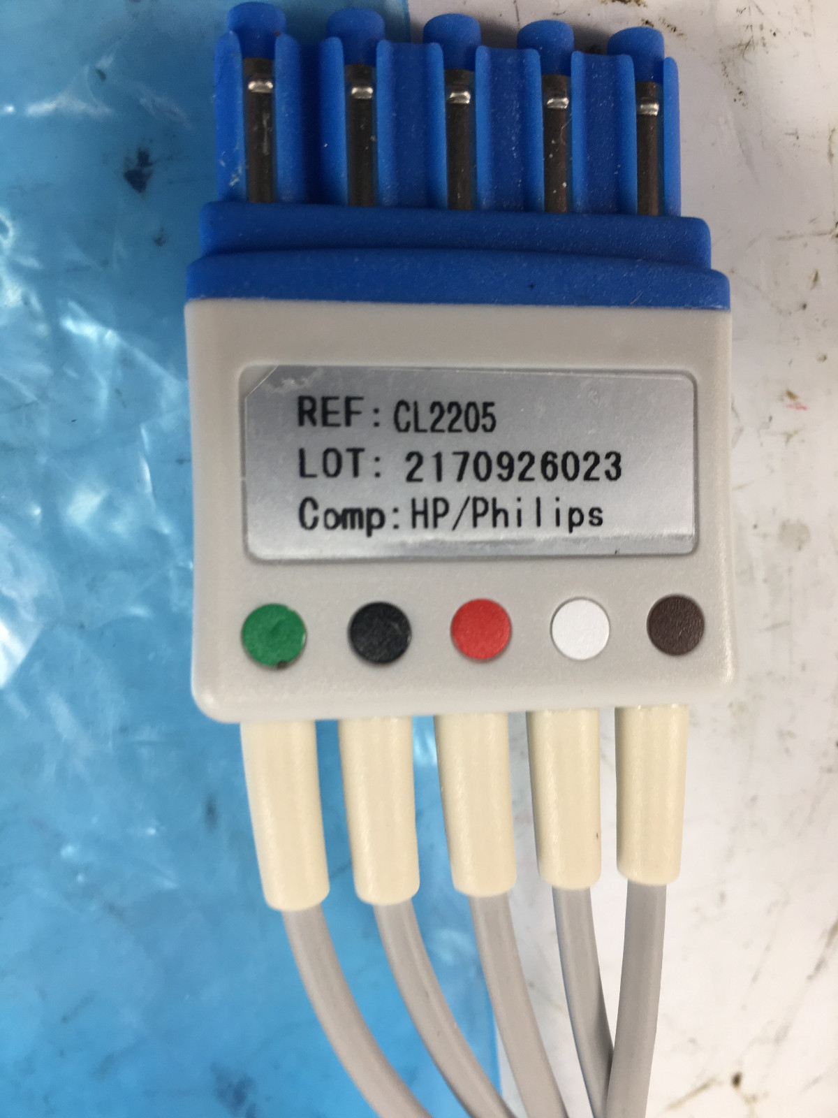 Lot of 10 MediChoice 5 Lead ECG Lead Wire Set 1.5M CL2205 HP/Philips Compatible