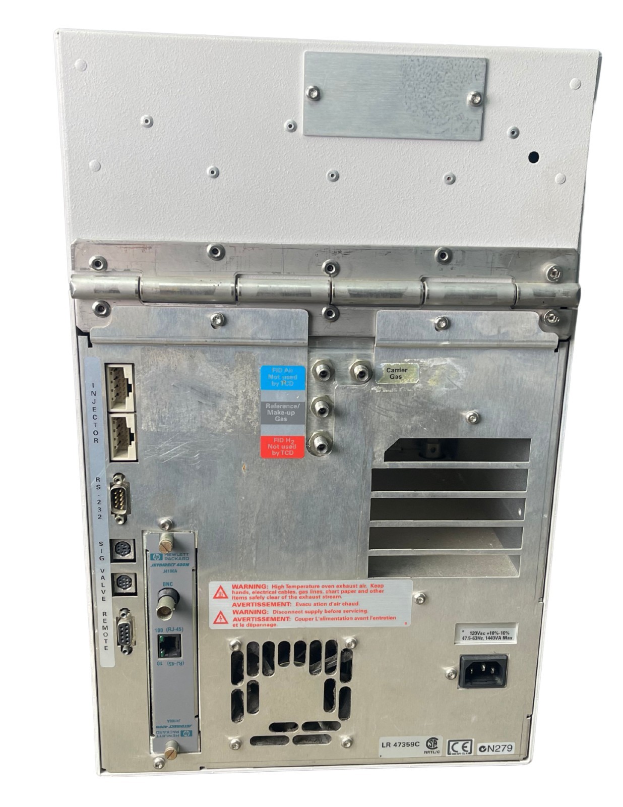 The Agilent 6850 GC System high-performance gas chromatography system used