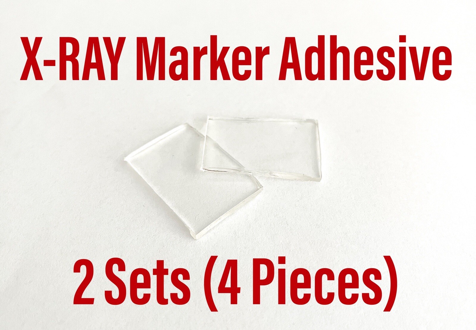 XRAY Marker Adhesive Washable 2 Set (4 pieces) X-Ray Radiology