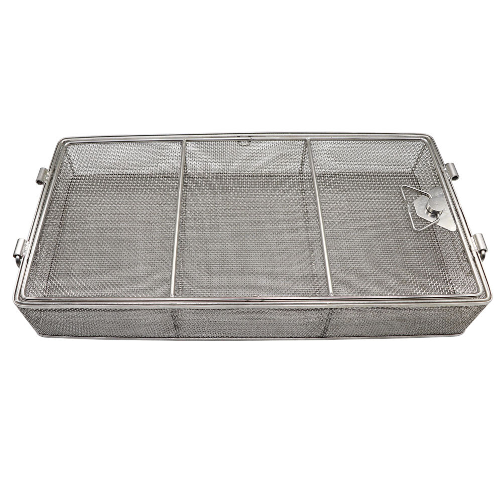 304 Stainless Steel Sterilization Basket Surgical Instrument Mesh Tray475*245*75