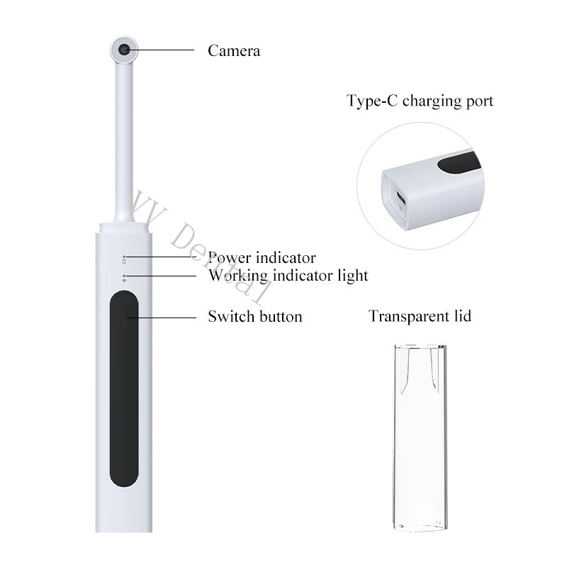 Dental Camara Intraoral Dental Wireless Wifi Endoscope for IOS Android Phone PC