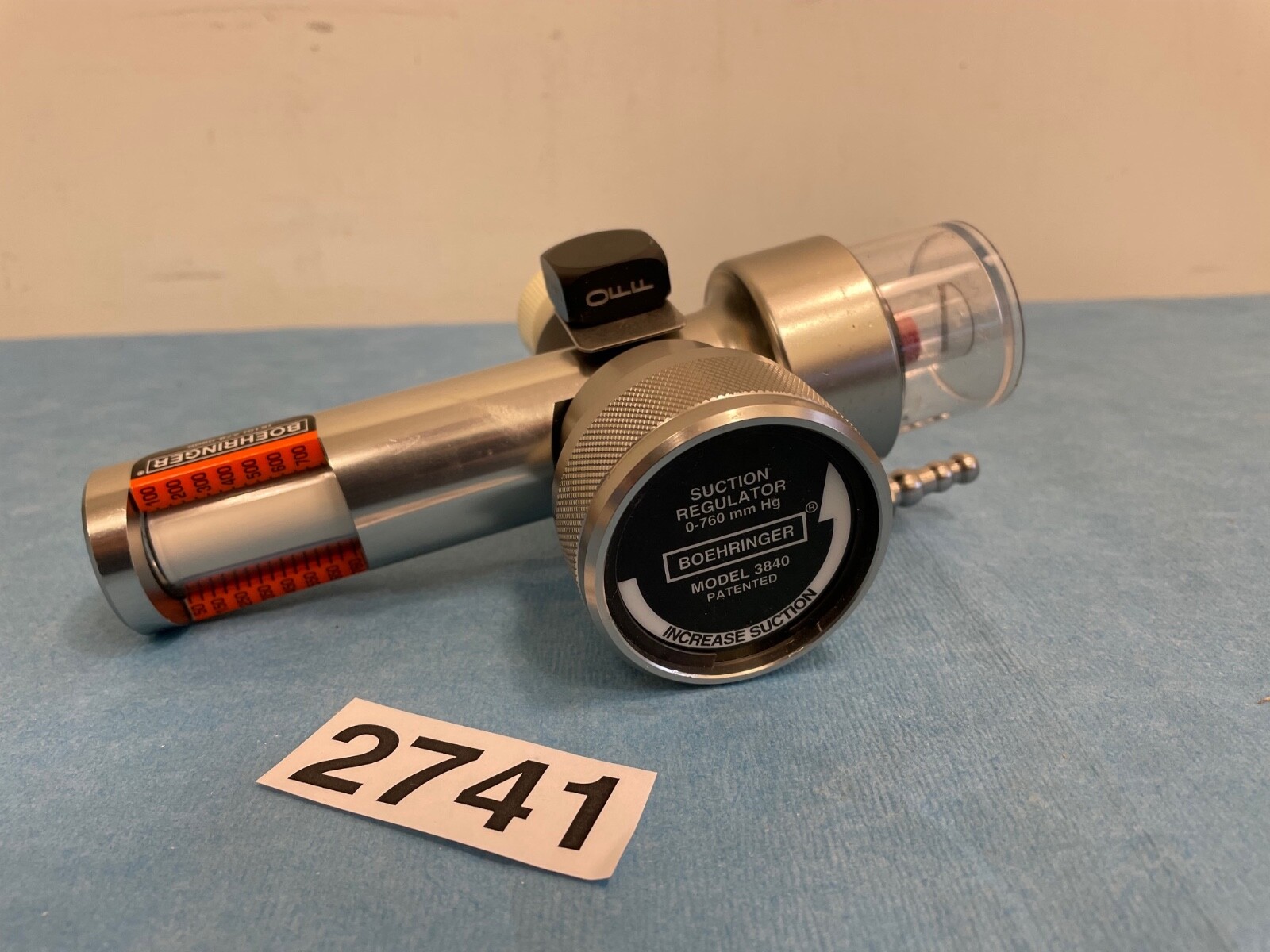 Boehringer 3840 Platinum Series Continuous Suction Regulator, 0-760 mmHg