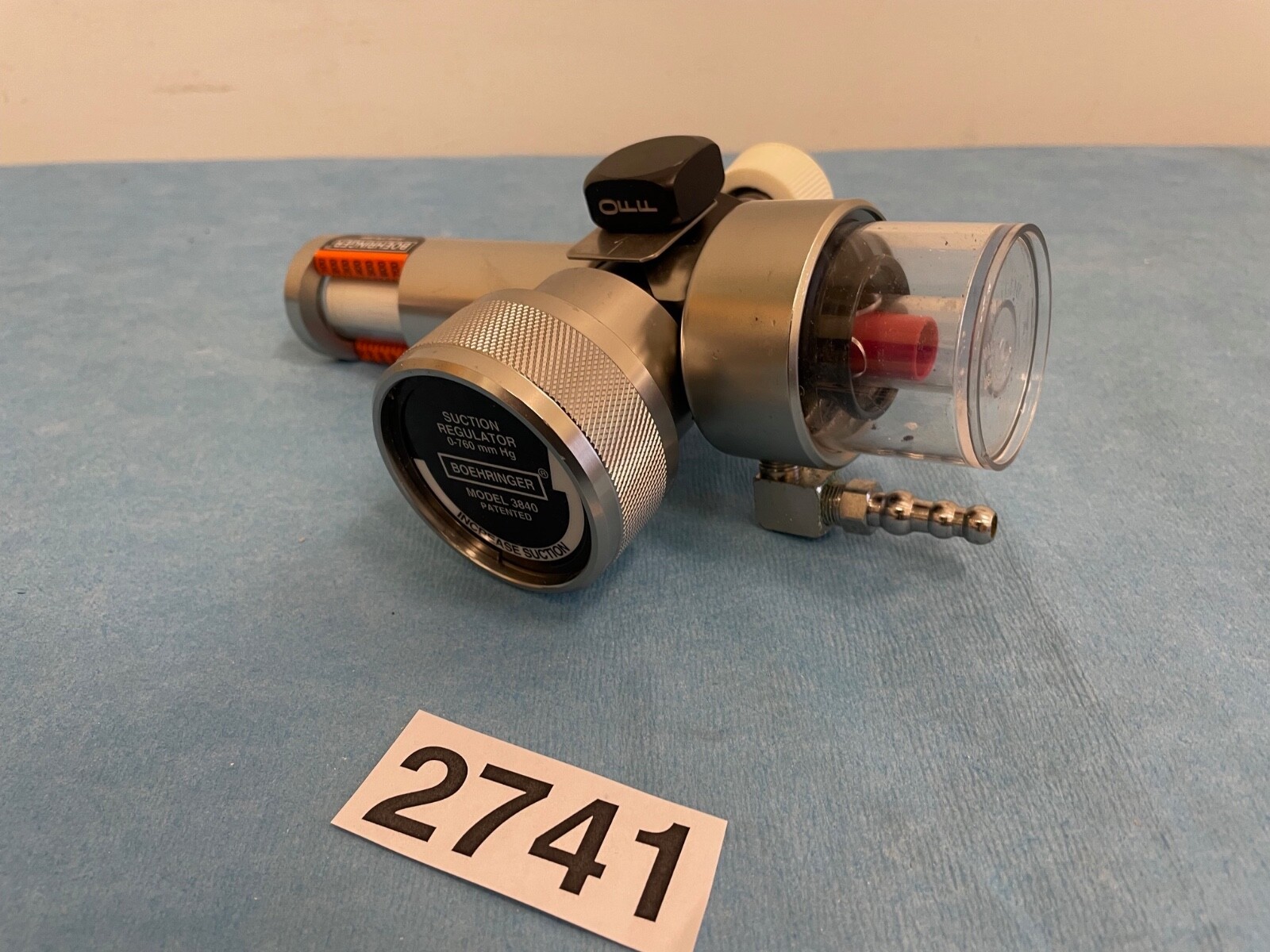 Boehringer 3840 Platinum Series Continuous Suction Regulator, 0-760 mmHg