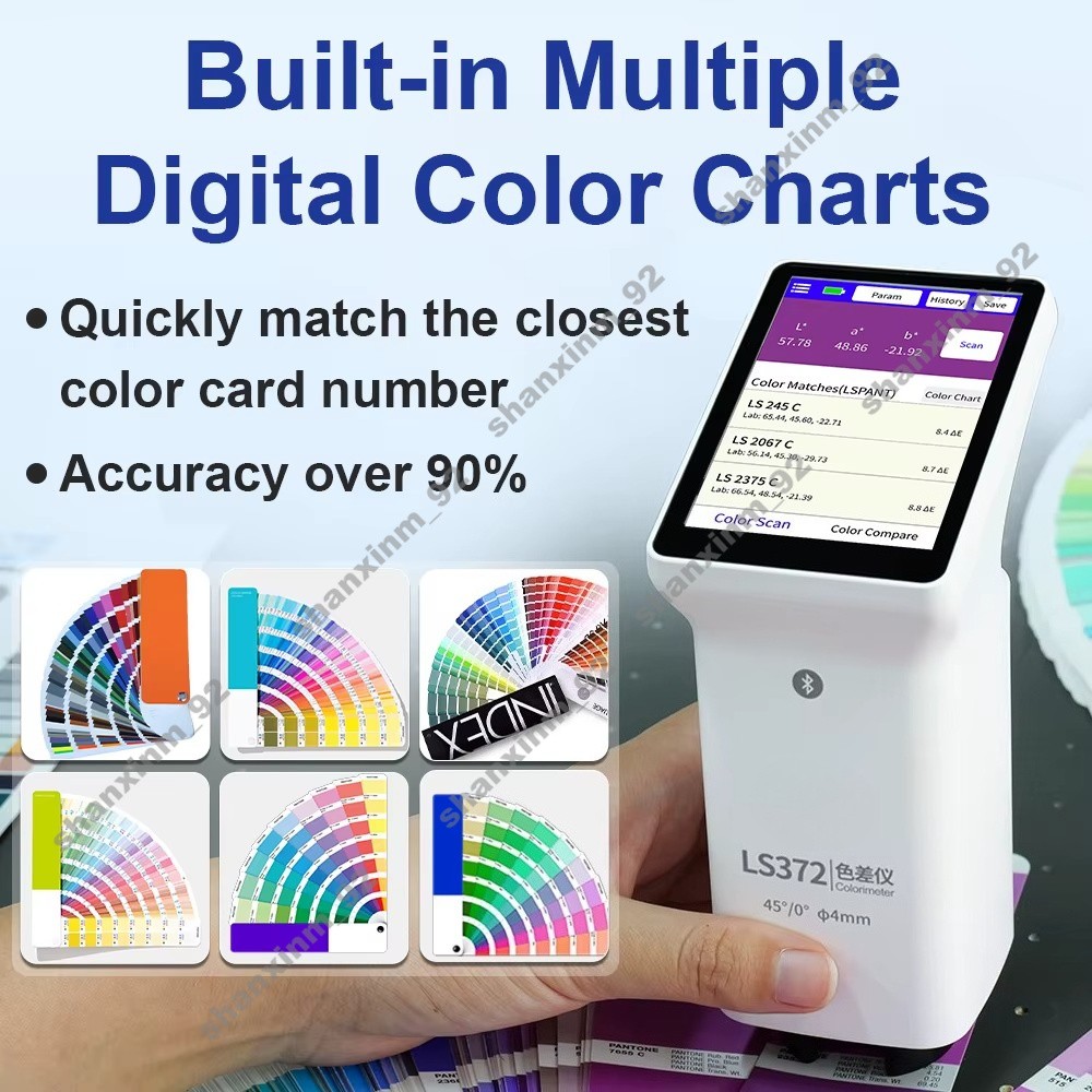 LS372 4mm Aperture Touch Screen Colorimeter APP Control CIE LAB Colorimeter