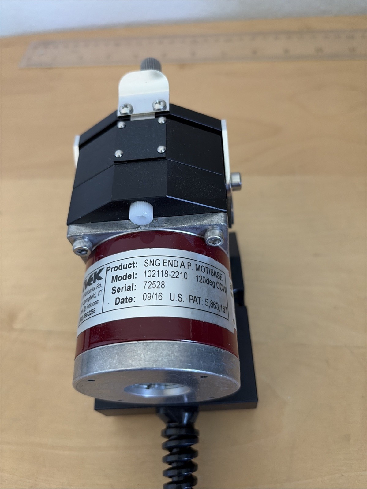 Ivek Corp 102118-2210 Single End AP Motor Base Microspense Laboratory Pump