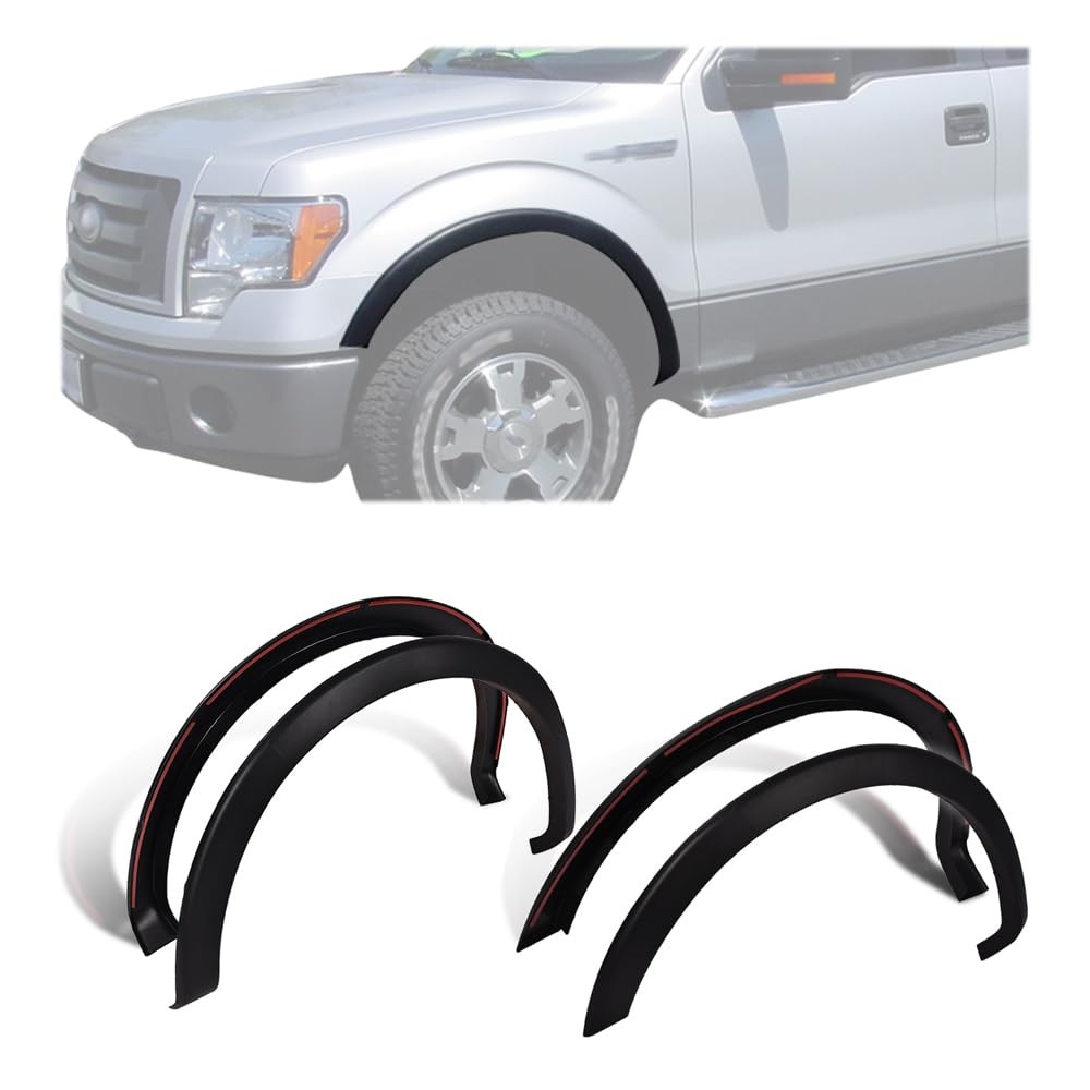 4Pcs Fender Flares Factory Style Ford F150 09-14 Styleside Textured 67 78 97 Bed