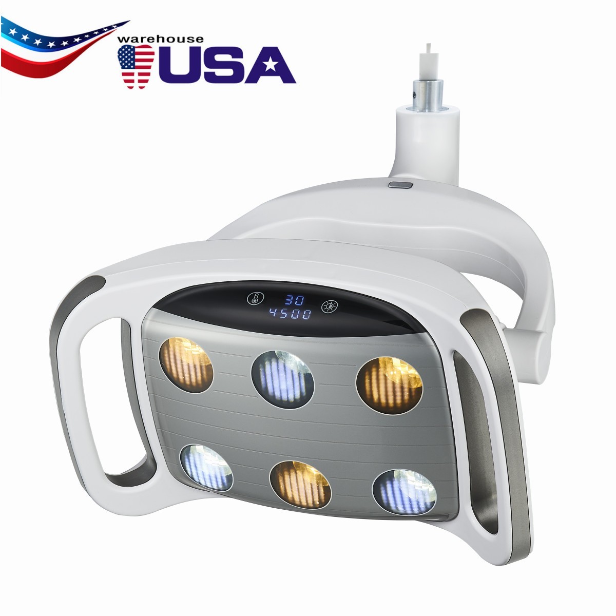 9W Dental 6LED Lamp Oral Light Lamp Induction Sensor LCD Display For Unit Chair