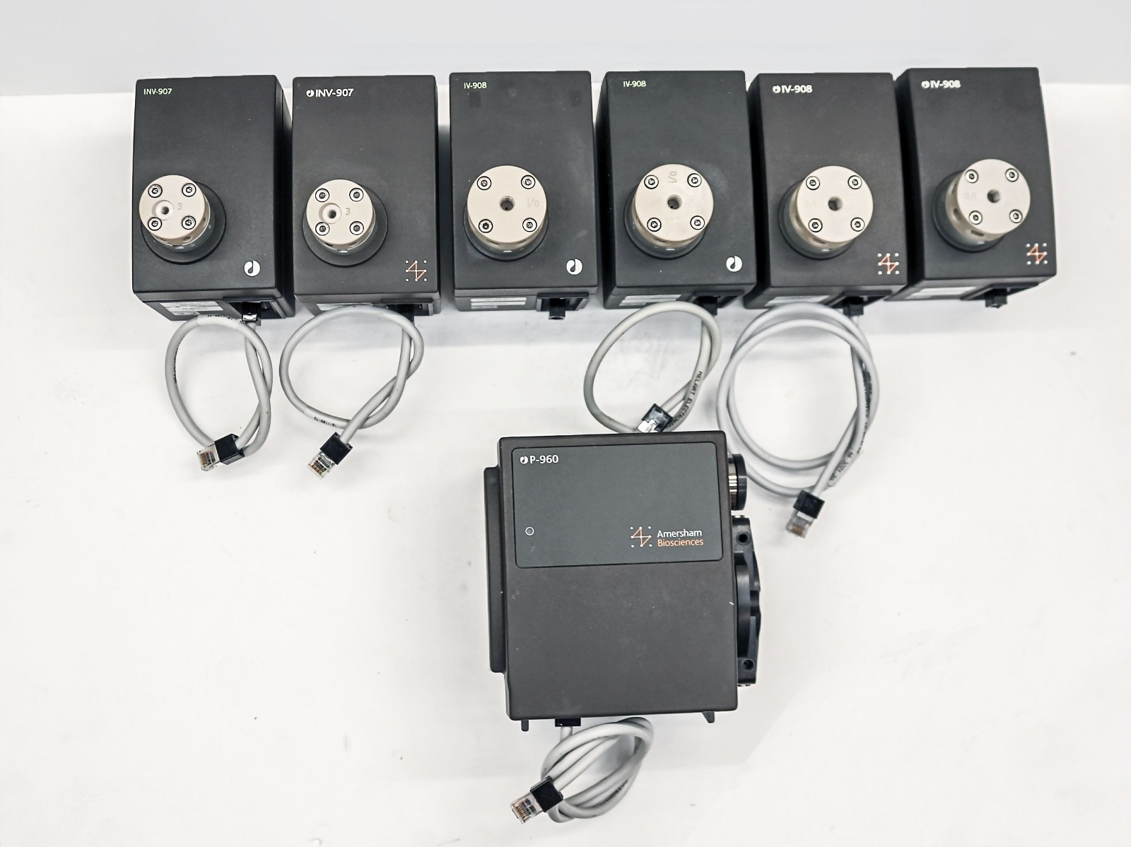 AKTA Explorer, P-960, INV-907, PV-908 set of pump & valves, Lot 7, GE, Cytiva