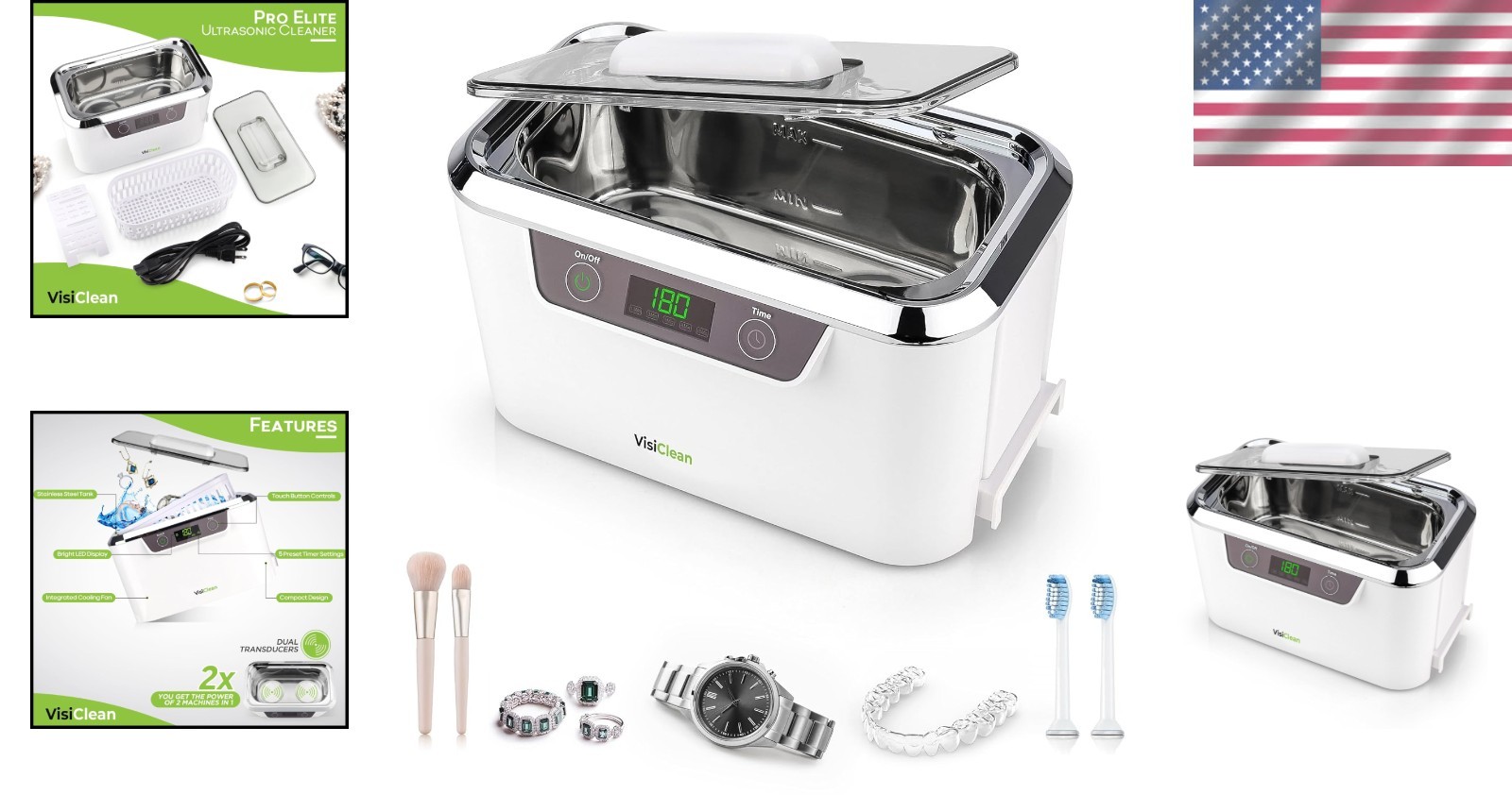 Professional Ultrasonic Jewelry Cleaning System – Touch Control & Auto Shut-Off