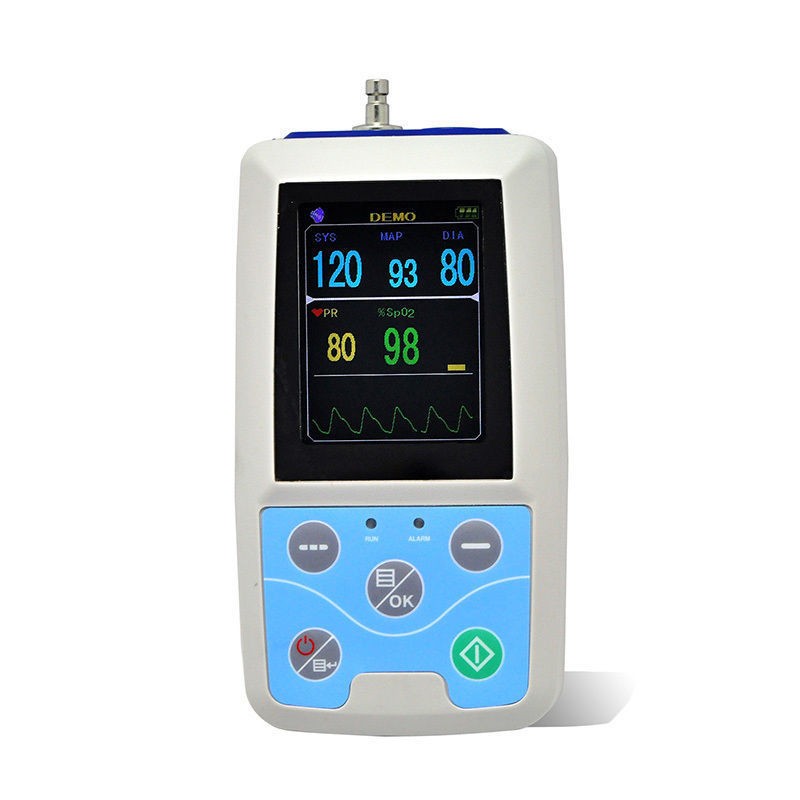 1PCS PM50 Patient Monitor Vital Signs Digital NIBP SPO2 Ambulatory NIBP Holter M