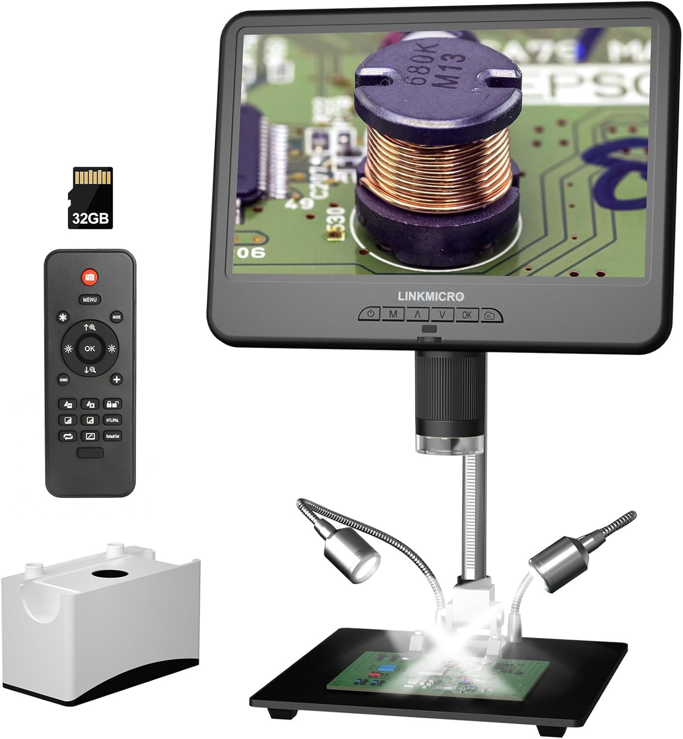 LM210 10.1” LCD Coin Digital Microscope Full View for Error Coins Soldering Mi