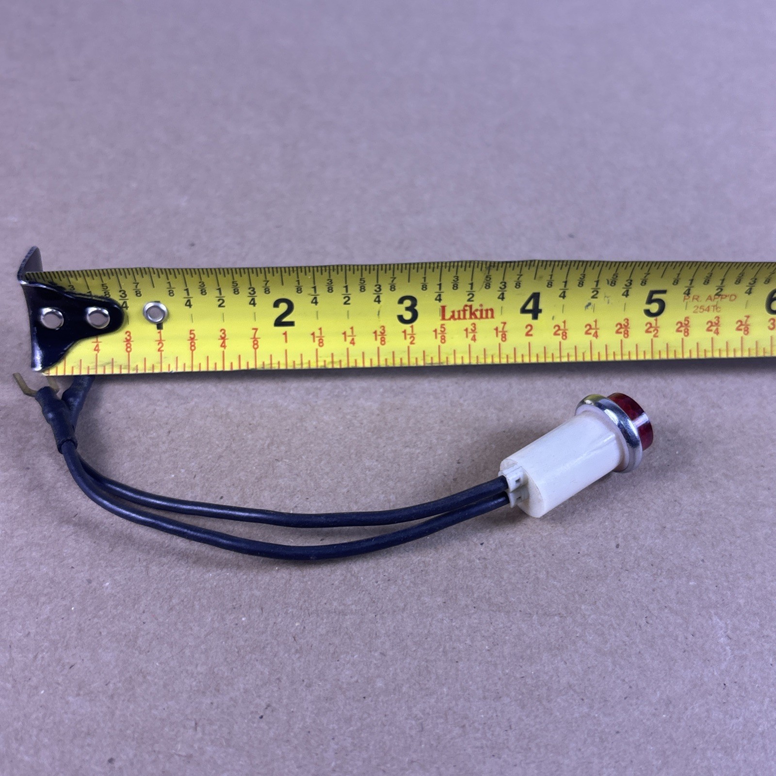 VTG NOS SOLCO 110V Red Indicator Light “BREW” Lens Panel Mount Pilot Lamp
