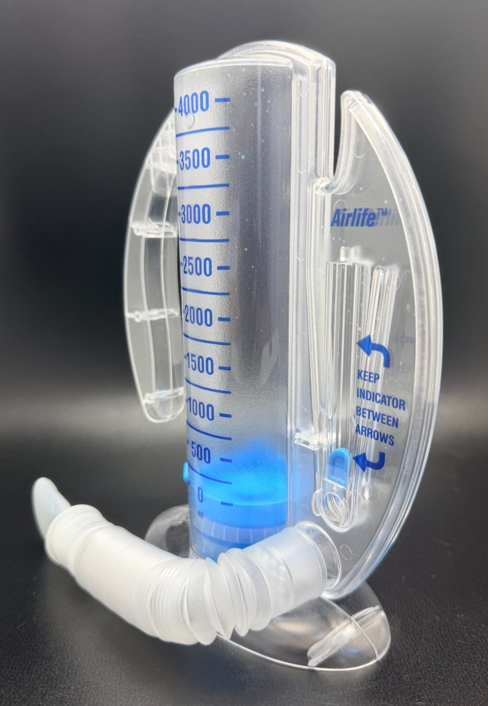 AirLife Volumetric Incentive Spirometer with One-Way Valve 4000 ML