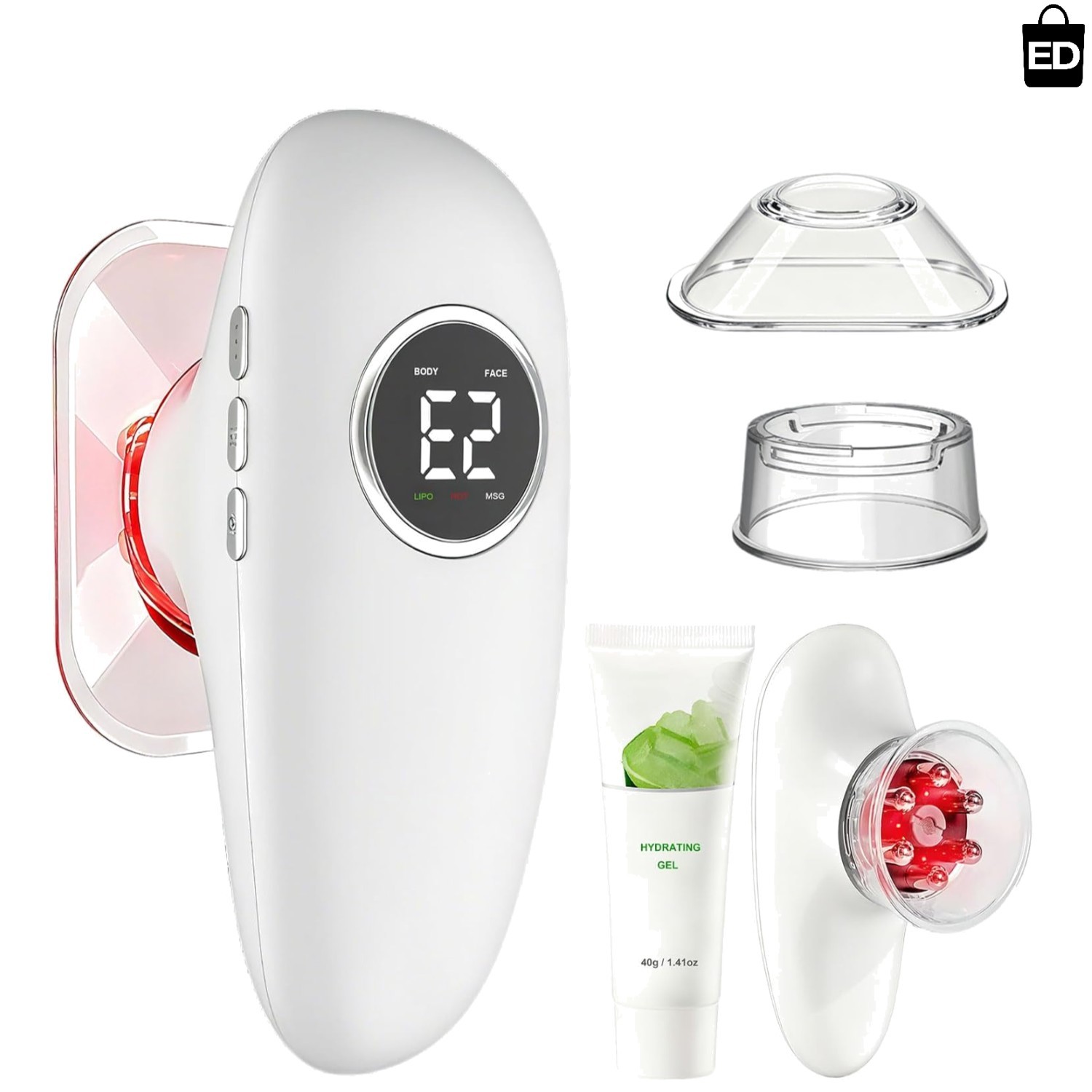 4-in-1 Body Sculpting Machine: Cellulite Remover & Cupping Therapy Tool Beige