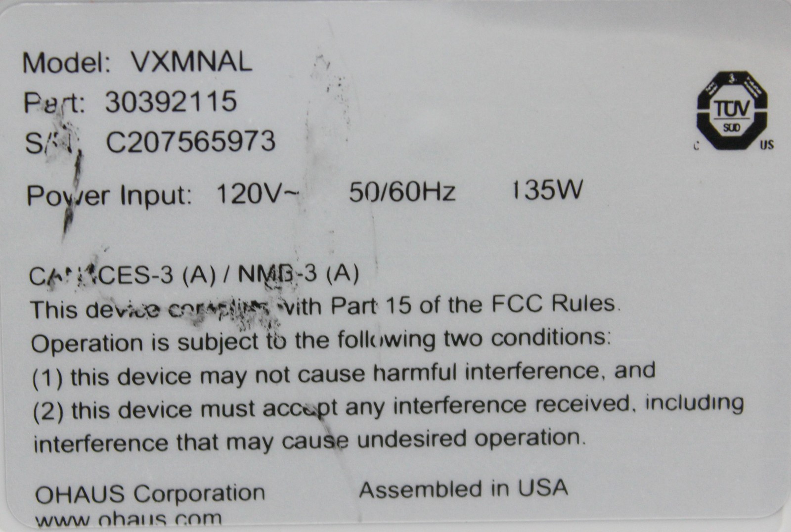 Ohaus VXMNAL Analog Mini Vortex Mixer for Lab Sample Mixing 300-320 (3361688)