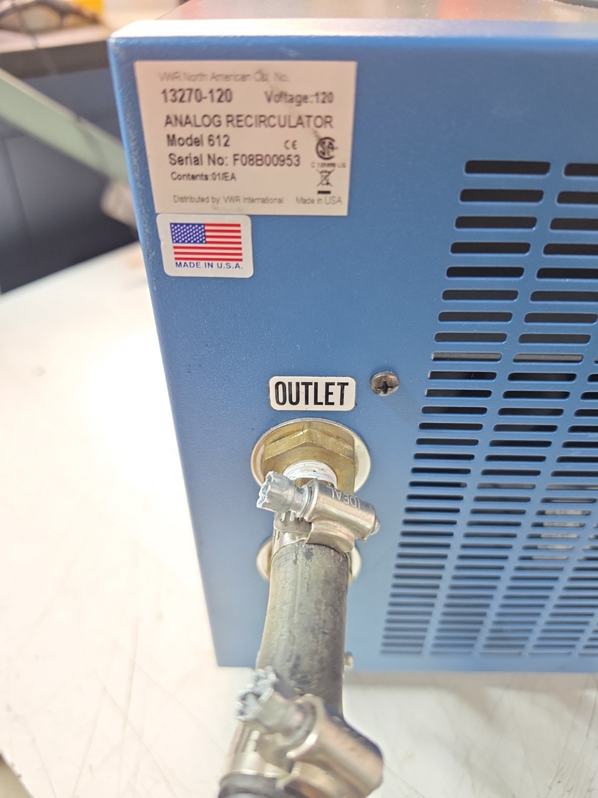 VWR Analog Recirculator Model 612 | Chiller/ Heat Control Unit |
