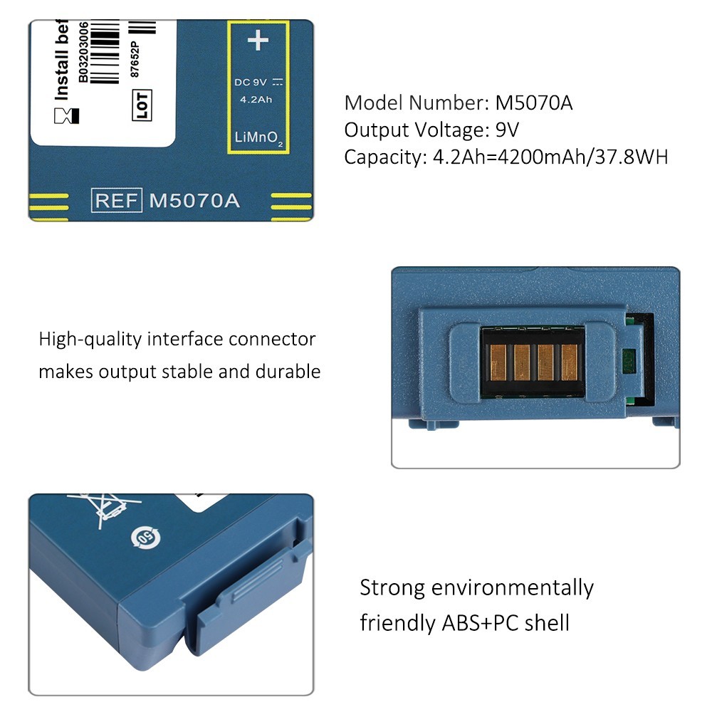 M5070A Battery For HeartStart Home OnSite AED FRx HS1 M5066A M5067A 2030-06