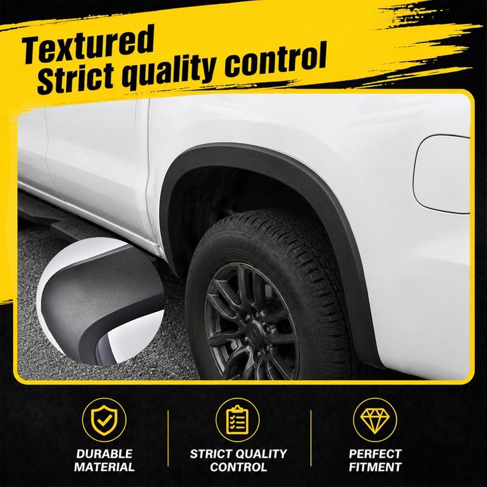 4Pcs Fender Flares Factory Style Ford F150 09-14 Styleside Textured 67 78 97 Bed