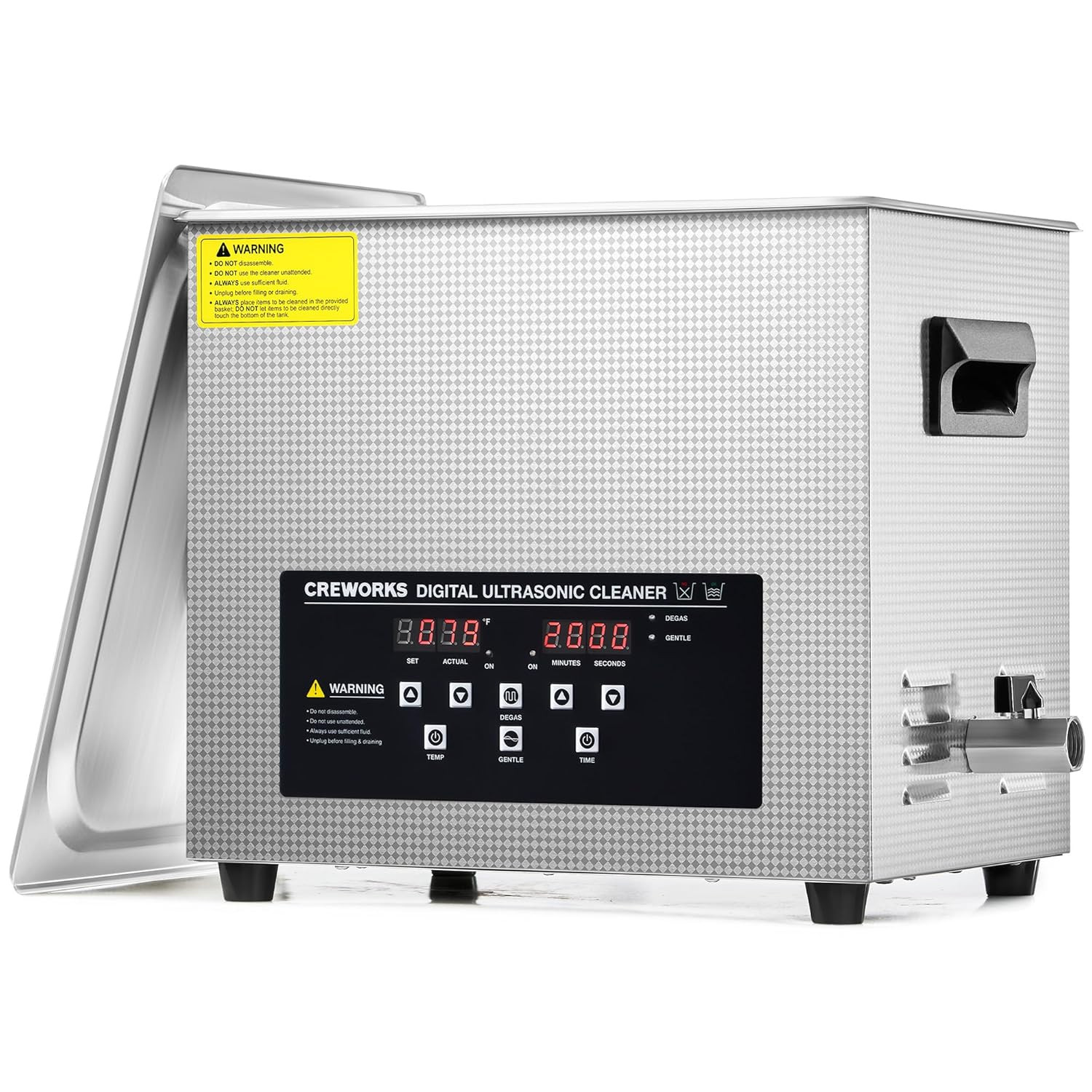 10L Digital Ultrasonic Cleaner with Degas Gentle Modes, 2.6 Gal. Ultrasonic Clea