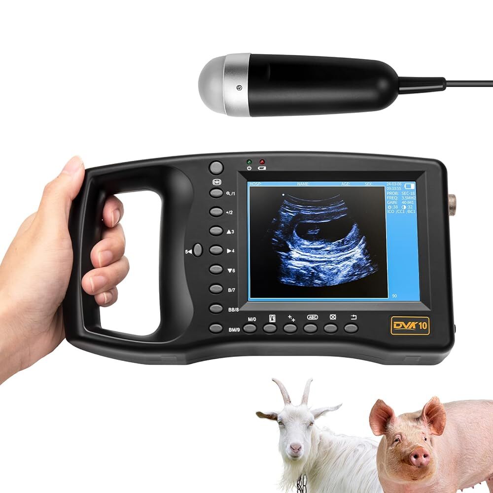 Handheld Mechanical Probes Ultrasound Machine for Pregnant Cows Goats Veterinary