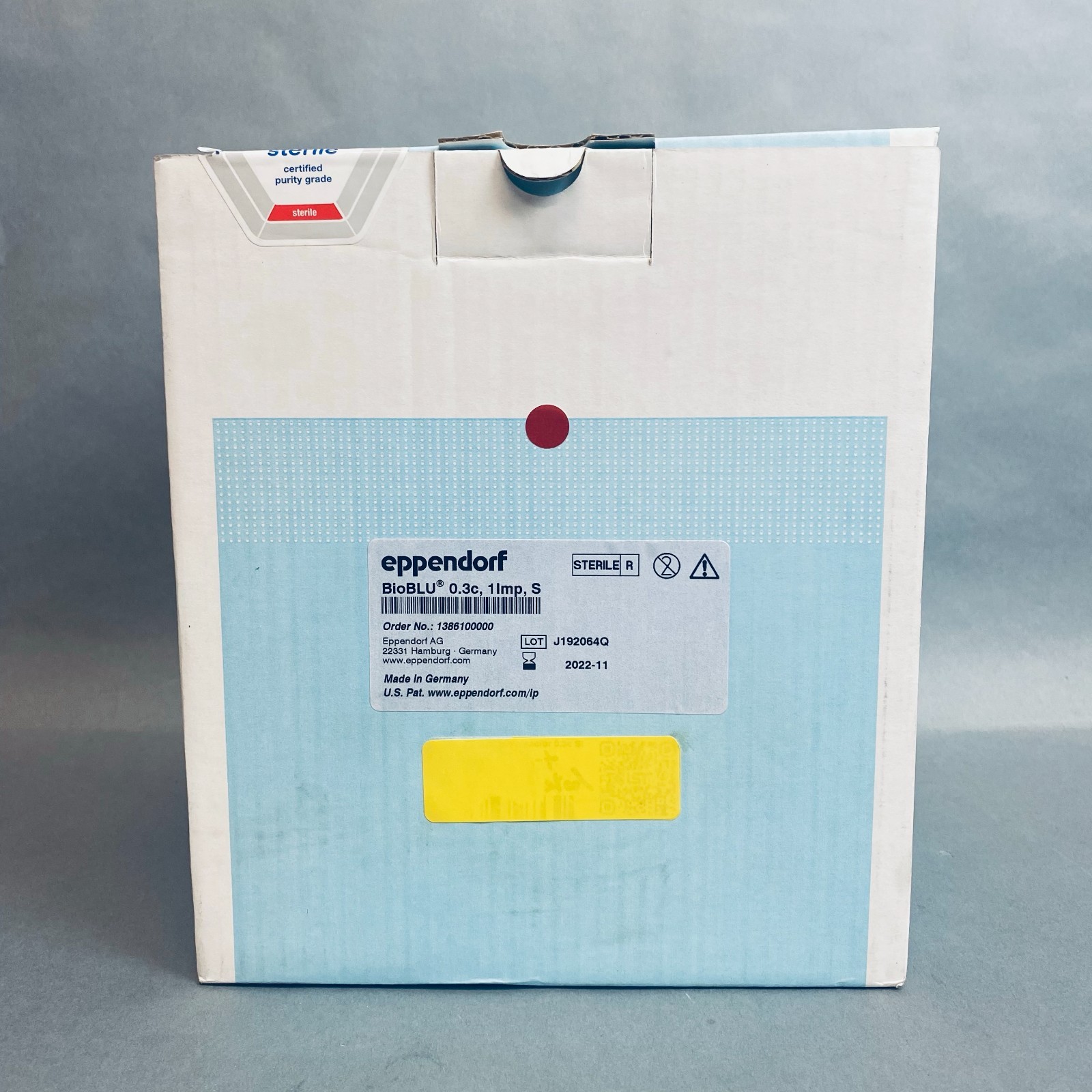 Eppendorf BioBLU Bioreactor 0.3c Single Use Sterile Pack of 4 Bioreactors