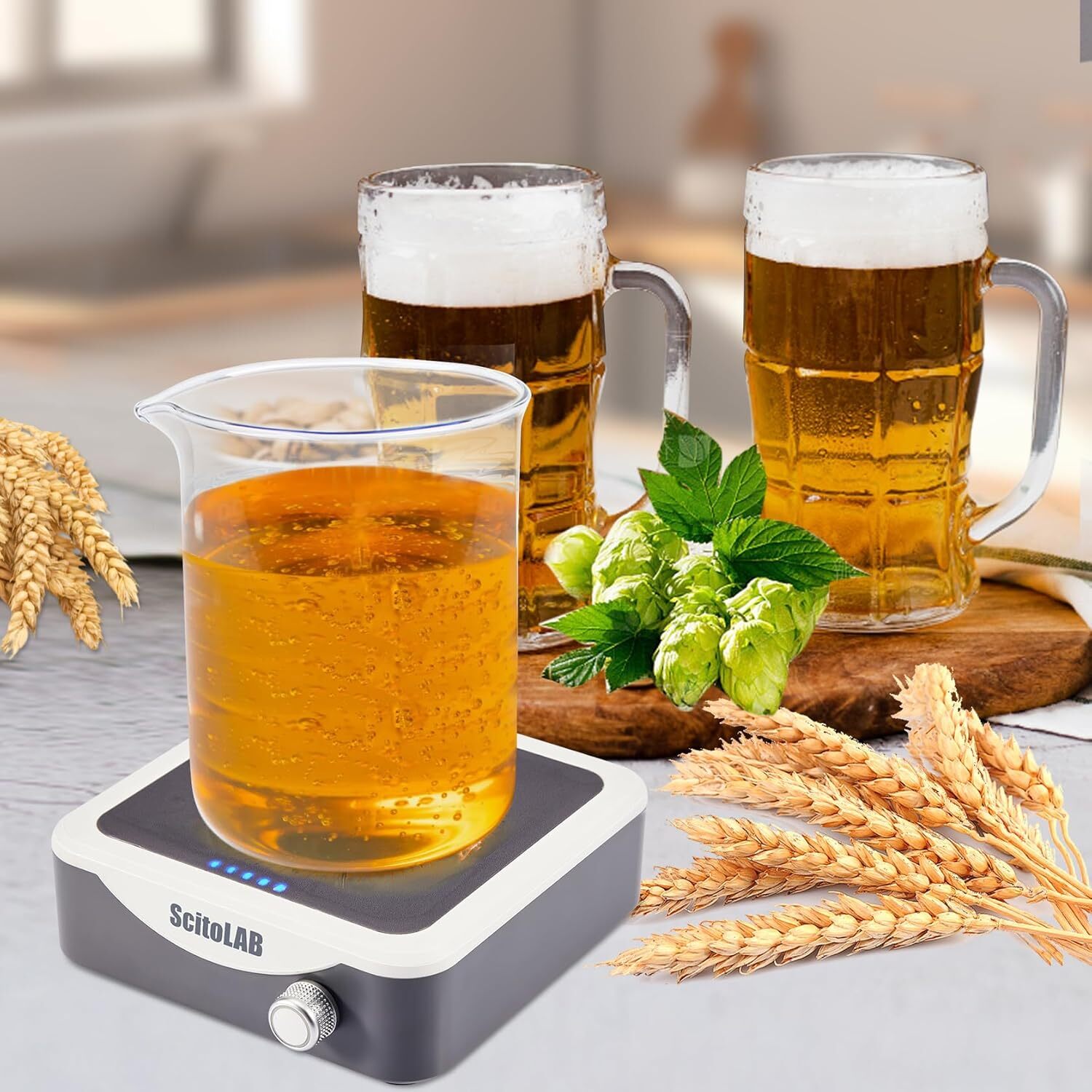 New Magnetic Stirrer Mixer 0-1600 RPM with Stir Bar Max 1000ml Stirring Capacity