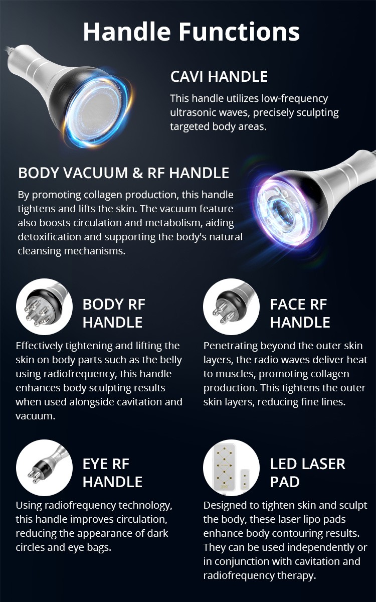 6 in 1 Beauty Machine for Body Massage Facial Skin Care Home Use