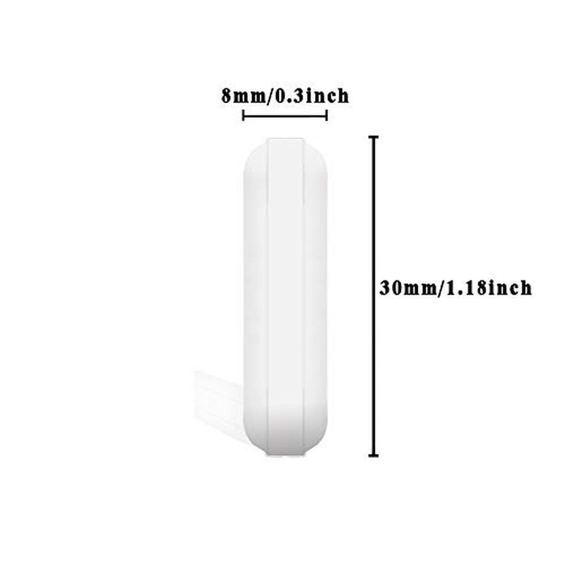 4 Pcs 30mm(1.18 inch) Magnetic Stir Bar,PTFE,White