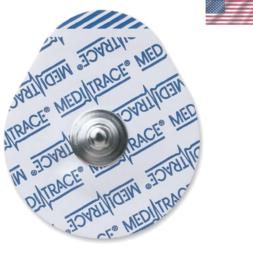 1.5-Inch Hydrogel ECG Electrodes for Reliable Monitoring – 100 Pack by Covidian