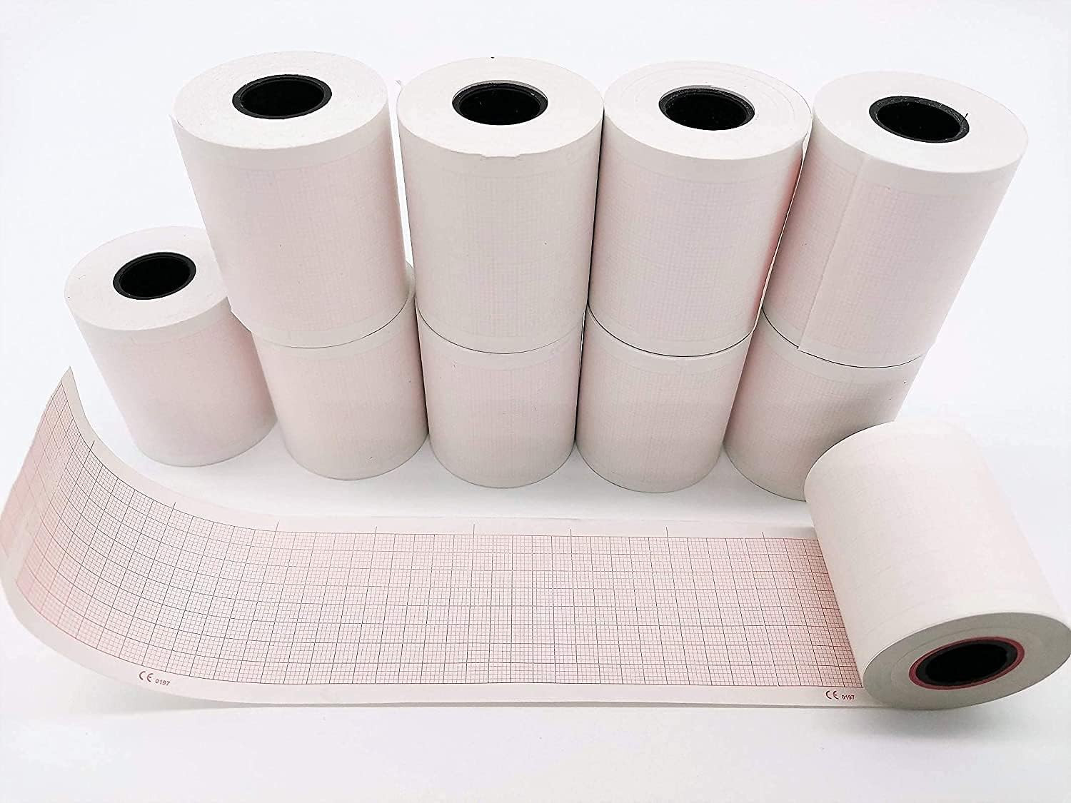 10 Rolls ECG EKG Paper 50mm x 20m for Edan CONTEC Biocare LIFEPAK Burdick