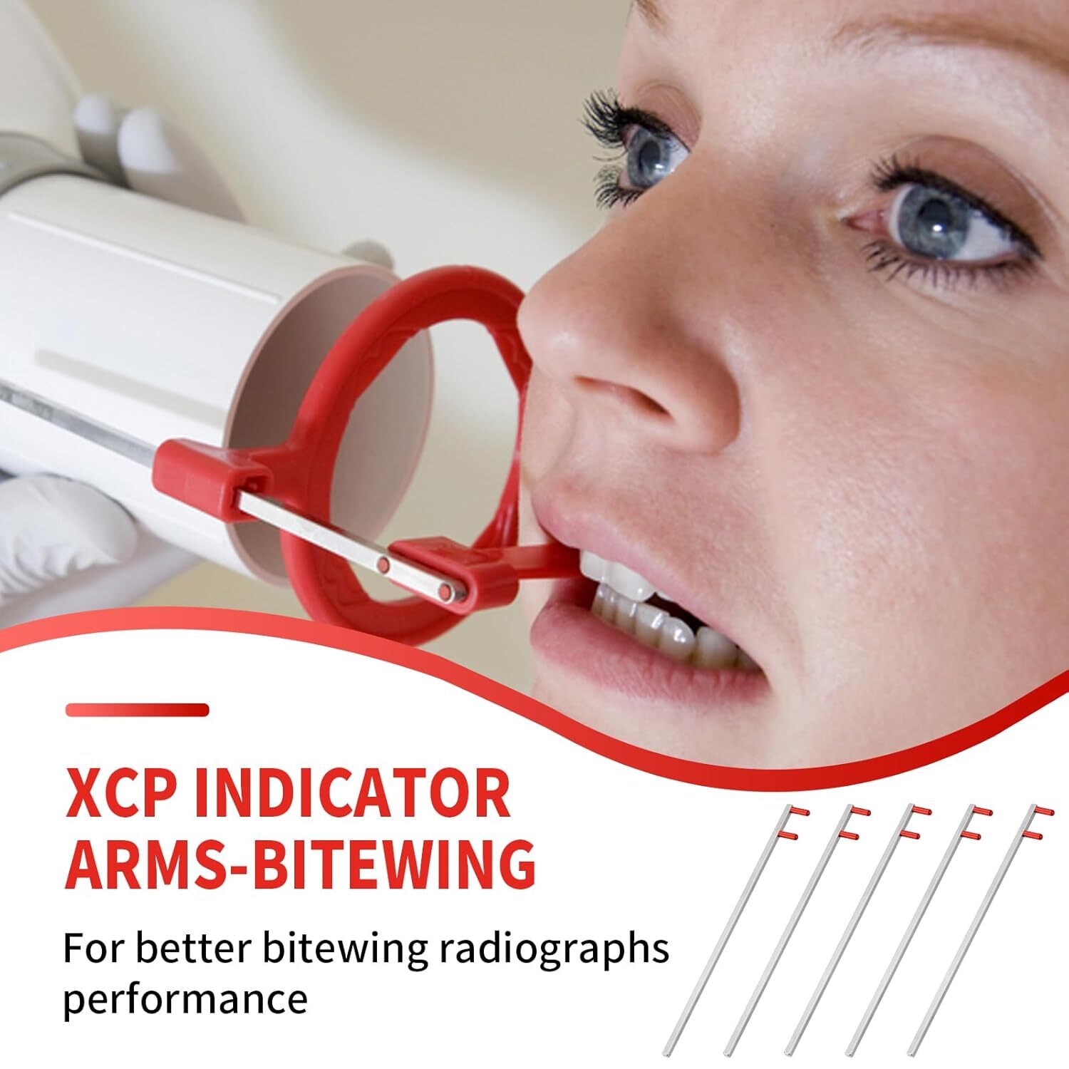 5x Dental X-Ray Positioning XCP Film Stainless Steel Indicator Aligning Arm kit