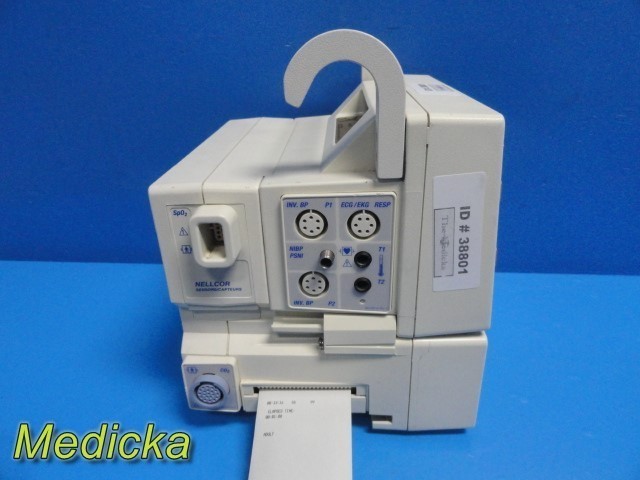 Welch Allyn Propaq Encore 206EL Monitor CO2 NBP EKG Temp IBP SpO2 Printer 38801