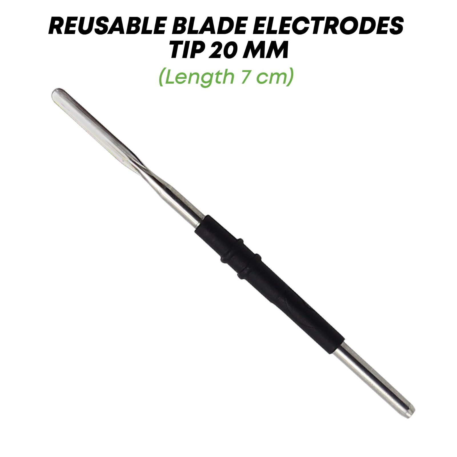 Reusable Electrodes Blade 20 mm 7 cm Electrosurgical Electrodes Autoclavable